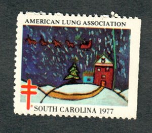 Christmas Seal from 1977 MNH South Carolina Single