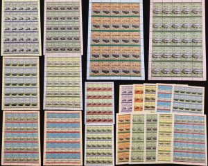 TUVALU Cars Automobiles Sheets x 10 MNH(500 Stamps)BLK45