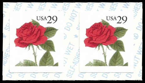 PCBstamps    US #2490v Coil Pair 58c(2x29c)Rose, MNH, (5)