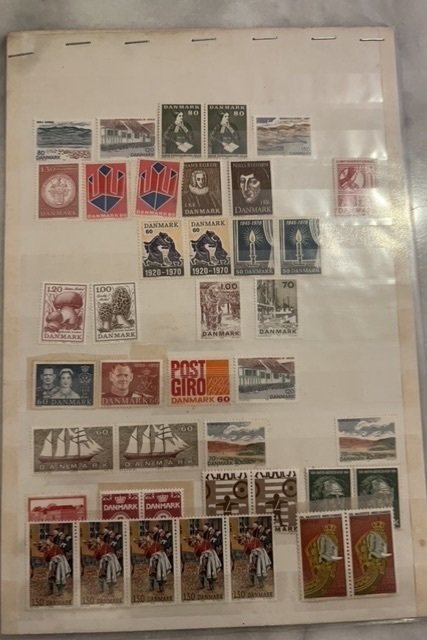 Various Danish stamps