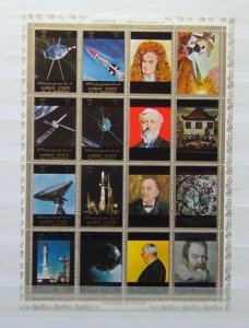 Ajman State History of Space Miniature Sheet MNH