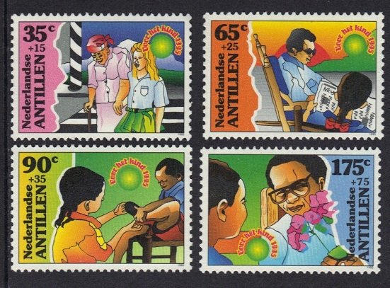 Netherlands Antilles #B309-B312 MNH 1995  Child Welfare