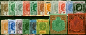 Leeward Islands 1938-52 Set of 19 SG95-114c V.F MNH