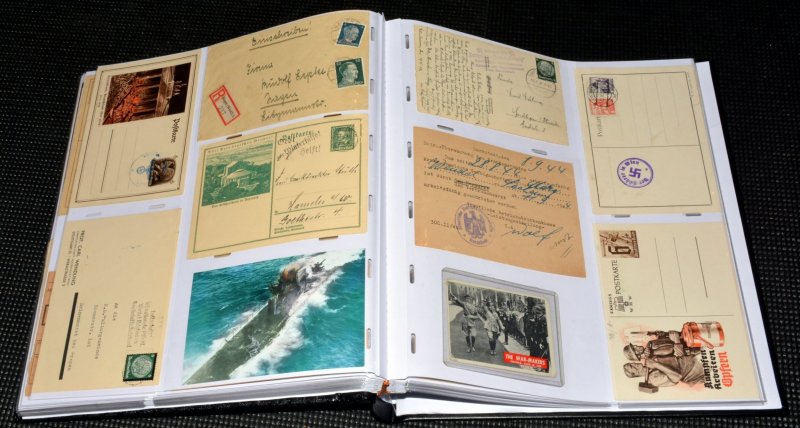 France WWI + WWII Deutsches Reich  Postcard Stamp Collection +300