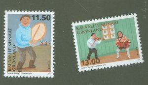 Greenland #666-667 Mint (NH) Single (Complete Set)
