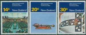 New Zealand 1979 SG1207-1209 Commonwealth Parliamentary Conference set MNH