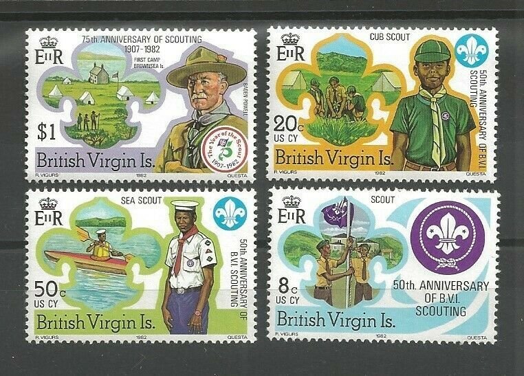 1982 British Virgin Islands Boy Scout 75th anniversary 