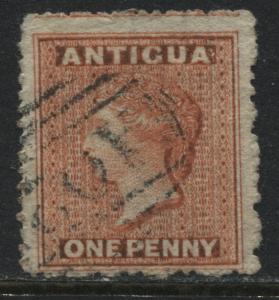 Antigua 1867 1d vermilion used