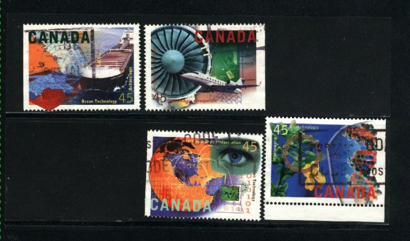 Canada #1595-98   -2    used VF 1996  PD