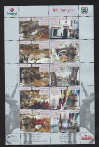 Venezuela souvenir sheet  mnh sc  1729