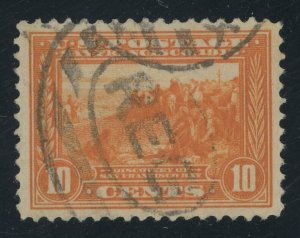 USA 400a - 10 cent Orange - VF/XF Used with attractive Registration cancel