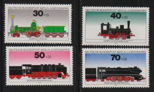 Germany Berlin 1975 MNH railway locomotives complete