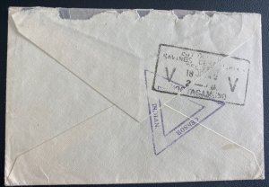 1942 Indian FPO R7 Cyprus Censored Airmail Cover To Ootacamand India