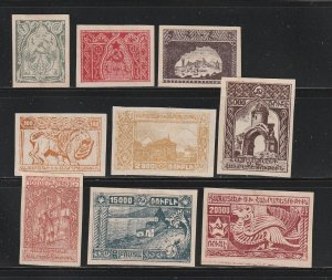 Armenia 278a, 280a-281a, 284a, 288a-292a MH Various