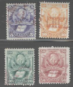 Bolivia Scott 20-23 Used 1878 set CV $53