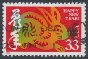  USA Sc# 3272  Used  Year of Rabbit 1999  see details  / scans