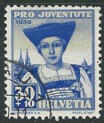 Switzerland =  Scott # B99 - Used