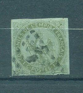 French Colonies sc# 1 (1) used cat value $27.50