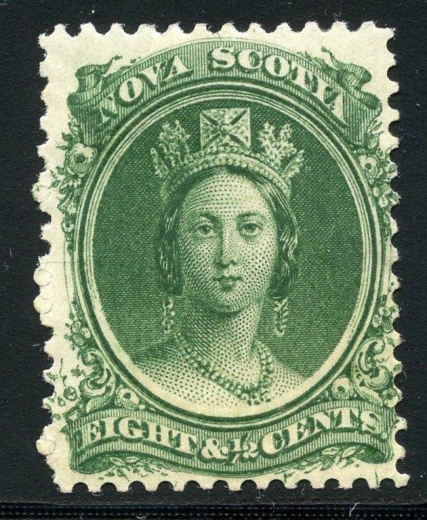 CANADA NOVA SCOTIA SCOTT# 11 MINT NEVER HINGED GLAZED GUM AS SHOWN 