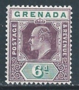 Grenada #63a NH 6p King Edward VII - Wmk. 3 - Chalky Paper