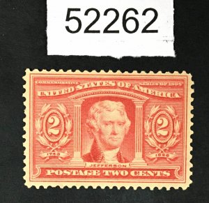 US STAMPS # 324 MINT OG NH VF POST OFFICE FRESH LOT #52262