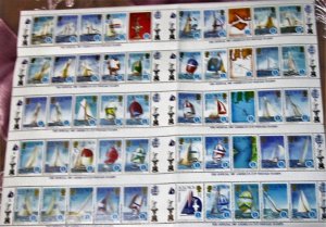 Solomon Islands - 570-74, Sheet of 50, MNH Set. America's Cup. SCV - $20.00