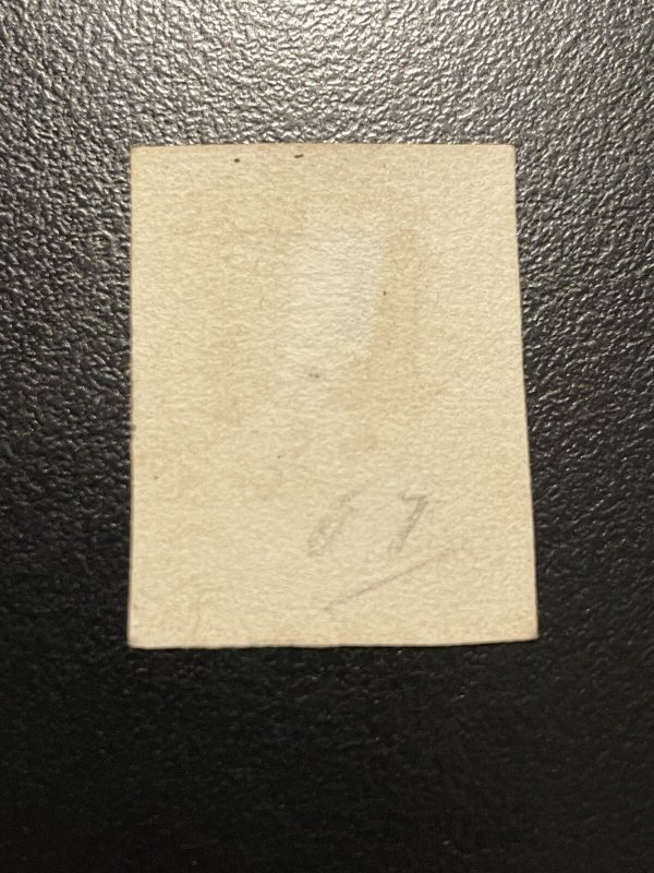 Hawaii Kamehameha III Die essay 1860 on card 3c brown KSPhilatelics (503-7207)
