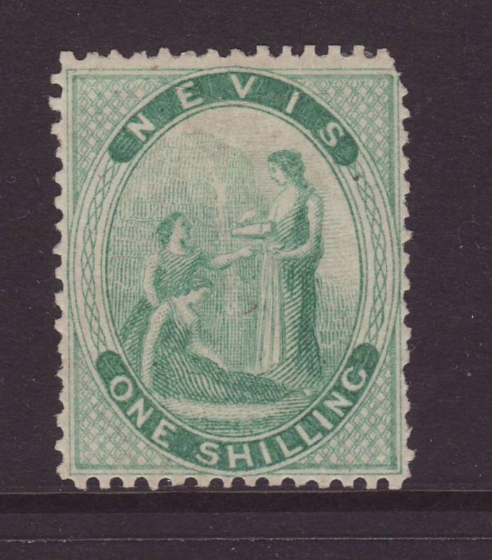 1878 Nevis 1/- Pale Green Mint