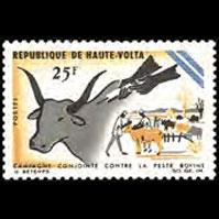 BURKINA FASO 1966 - Scott# 170 Cattle Plague Set of 1 NH