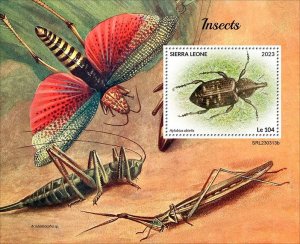 SIERRA LEONE - 2023 - Insects - Perf Souv Sheet - Mint Never Hinged