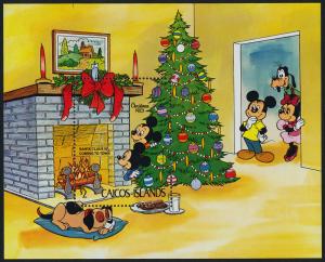 Caicos Islands 31 MNH Disney, Christmas Tree, Dog