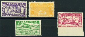 ANTARCTICA 1954 Expedition Cinderella Labels Stamp Collection