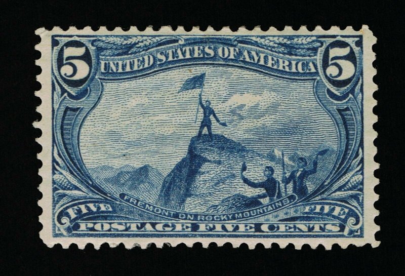 AFFORDABLE GENUINE SCOTT #288 F-VF MINT OG NH 1898 5¢ TRANS-MISS EXPO  #11610