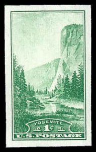 PCBstamps   US # 756 1c Yosemite, green, MNH, (7)