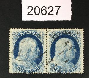 MOMEN: US STAMPS # 24 PAIR USED POS.15-16L8 LOT # 20627