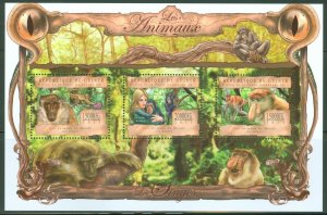 GUINEA  2013 THE ANIMALS  MONKEY  SHEET MINT NH