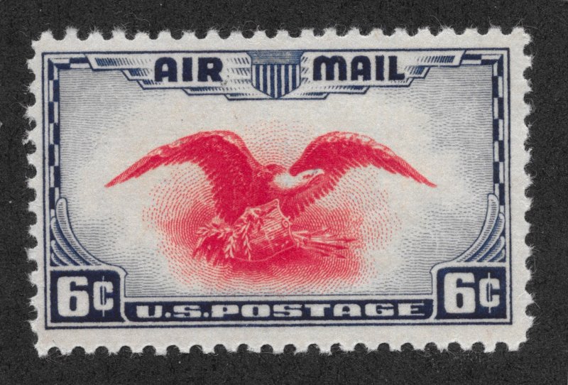 C23c MNH 6c. Air Mail,  Color Error, Certified,  Free Insured Shipping