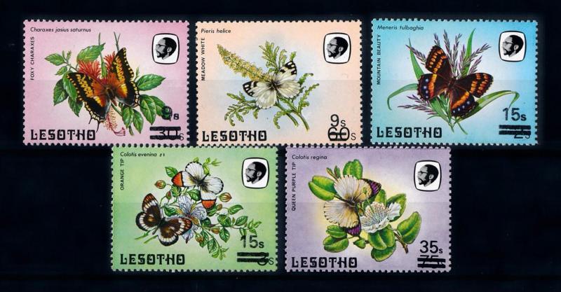 [70664] Lesotho 1986 Insects Butterflies With overprint MNH