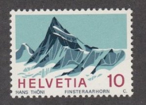 Switzerland # 479, Mountain Peak - Finsteraashorn, Mint NH