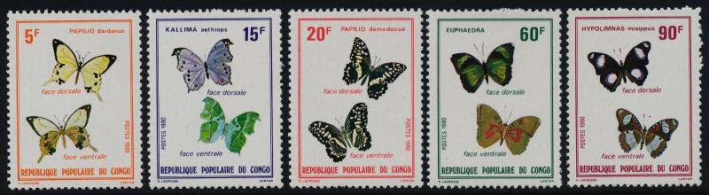 Congo PR 534-8 MNH Butterflies