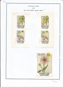 EYNHALLOW -1982 - Flowers - Sheets - Mint Light Hinged - Private Issue