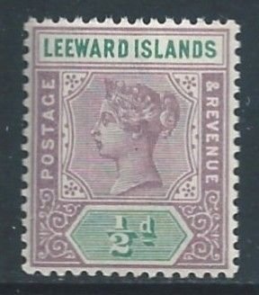 Leeward Islands #1 NH 1/2p Queen Victoria