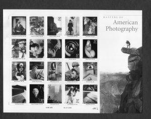3649 American Photography, MNH sheet/20 (#S111)
