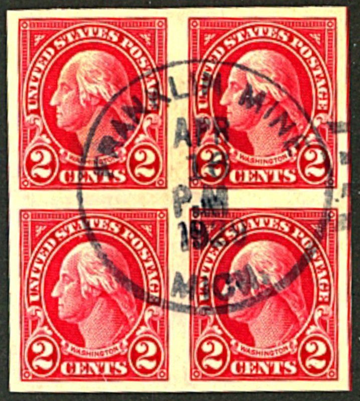 U.S. #577 USED BLOCK OF 4