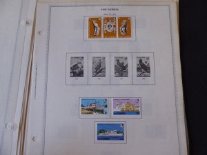 Gambia 1869-1985 Stamp Collection on Scott Specialty Stamp Album Pages