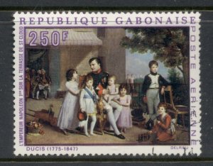 Gabon 1969 painting, Napoleon with the Children 250f CTO