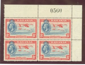 Bahamas #96  Plate Block