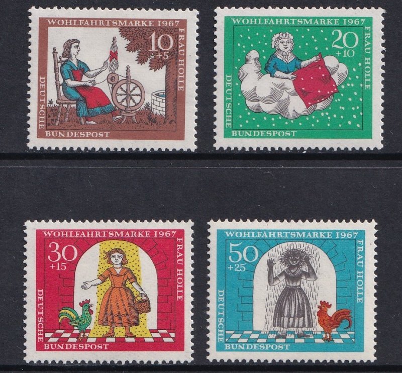 Germany # B426-B429  MNH  1967  fairy tales    Frau Holle