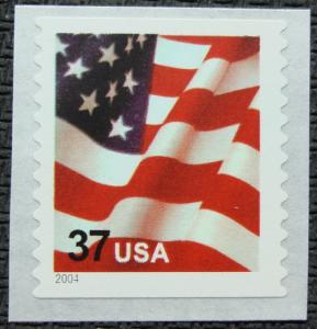 US #3632C MNH Coil Single, American Flag, SCV $.75 