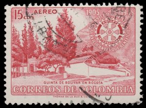 COLOMBIA 1955. AIRMAIL STAMP. SCOTT # C274. USED. # 2